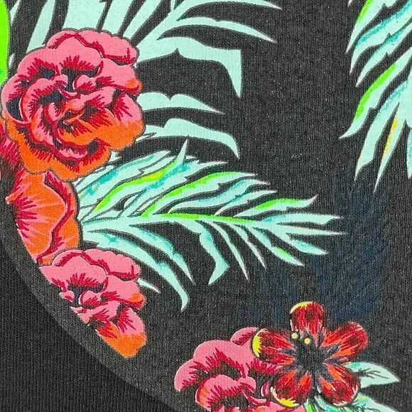 Neff x Disney Mickey Face Tropical Graphic Black Tee - Picture 3 of 10